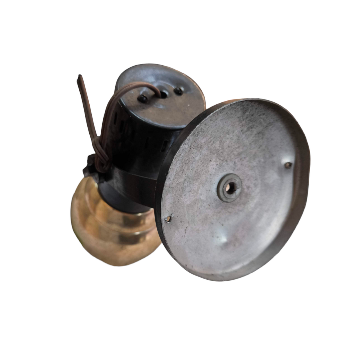 Vintage brass bulb with metal mounting plate and adjustable swivel bracket E27 spot light holder for fixtures