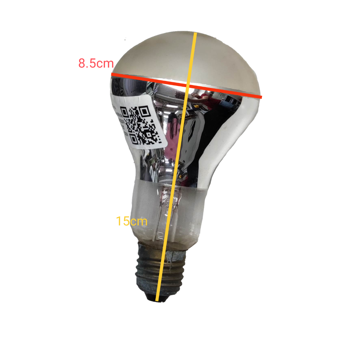 VIR 200W E27 220V AC Reflector Bulb with a glossy finish and standard base for bright lighting