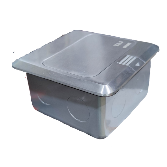 T&J Voice Pop Up Floor Outlet with stainless steel cover for power points and switches