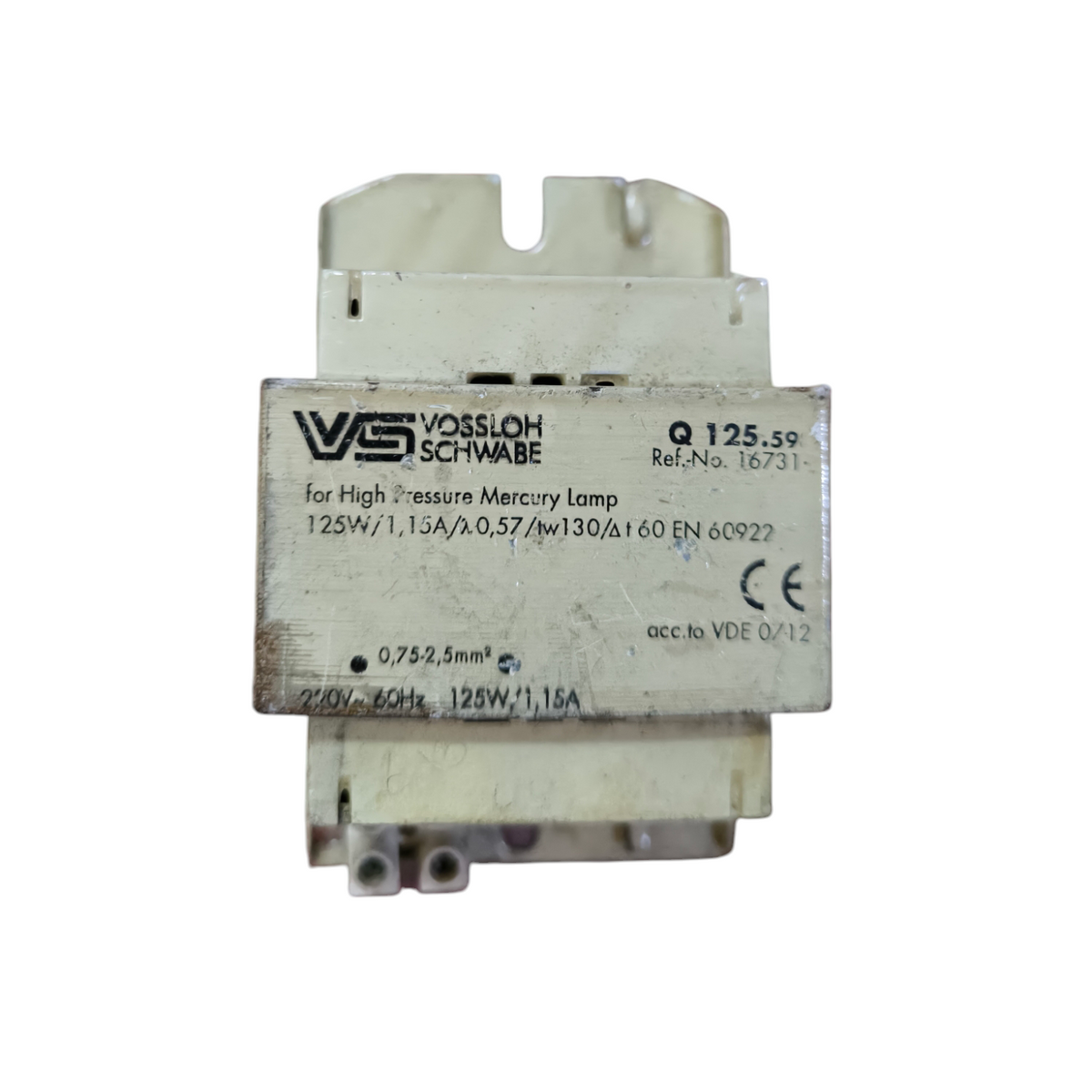 Vossloh 125W High Pressure Mercury Lamp electrical ballast for high pressure mercury lamps