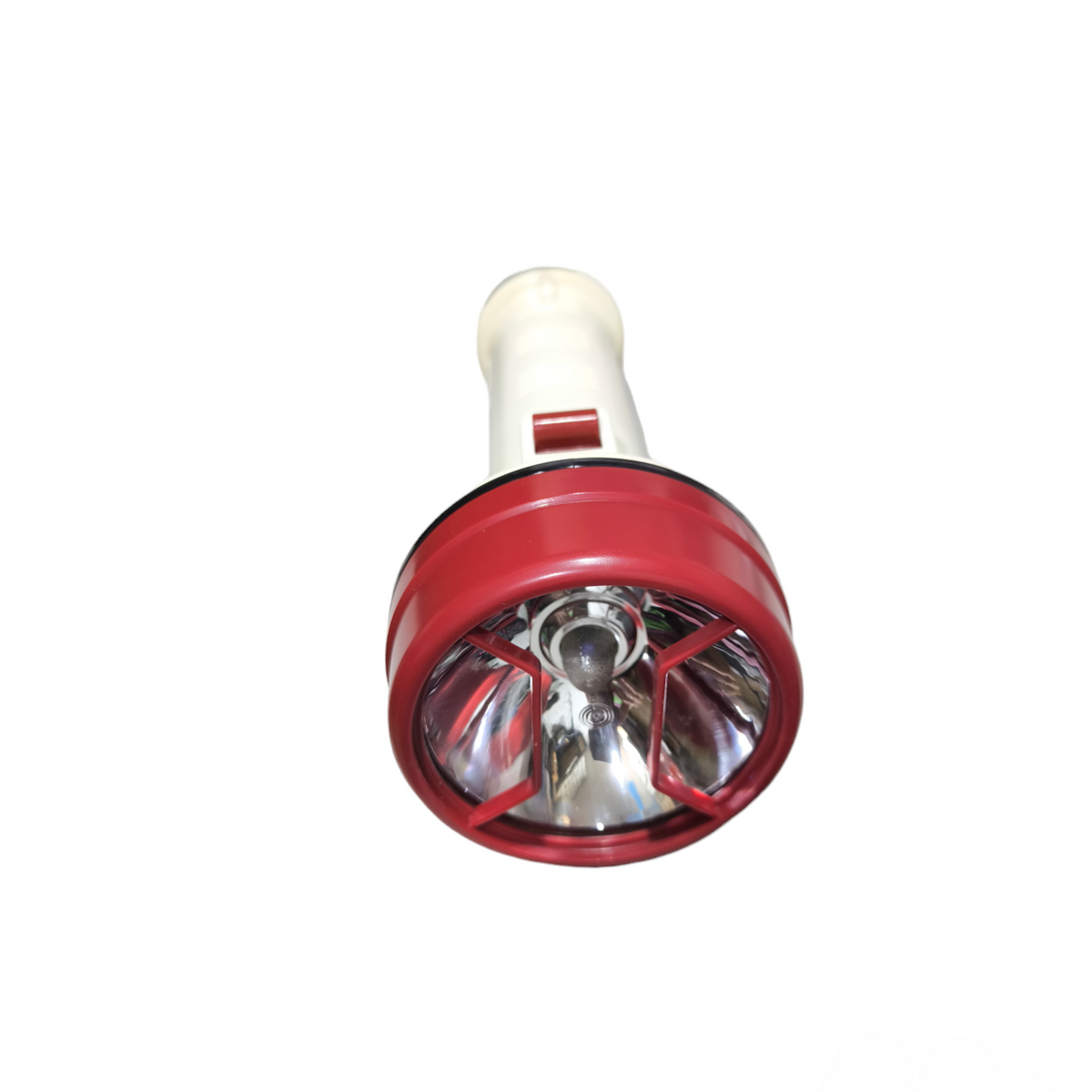 Hatsune Water Proof Flash Light Hand Held 30 Meter with red and white body and reflective lens