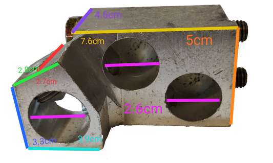 Westinghouse Mechanical Lug for NB Breaker electrical circuitry metal component with multiple circular openings