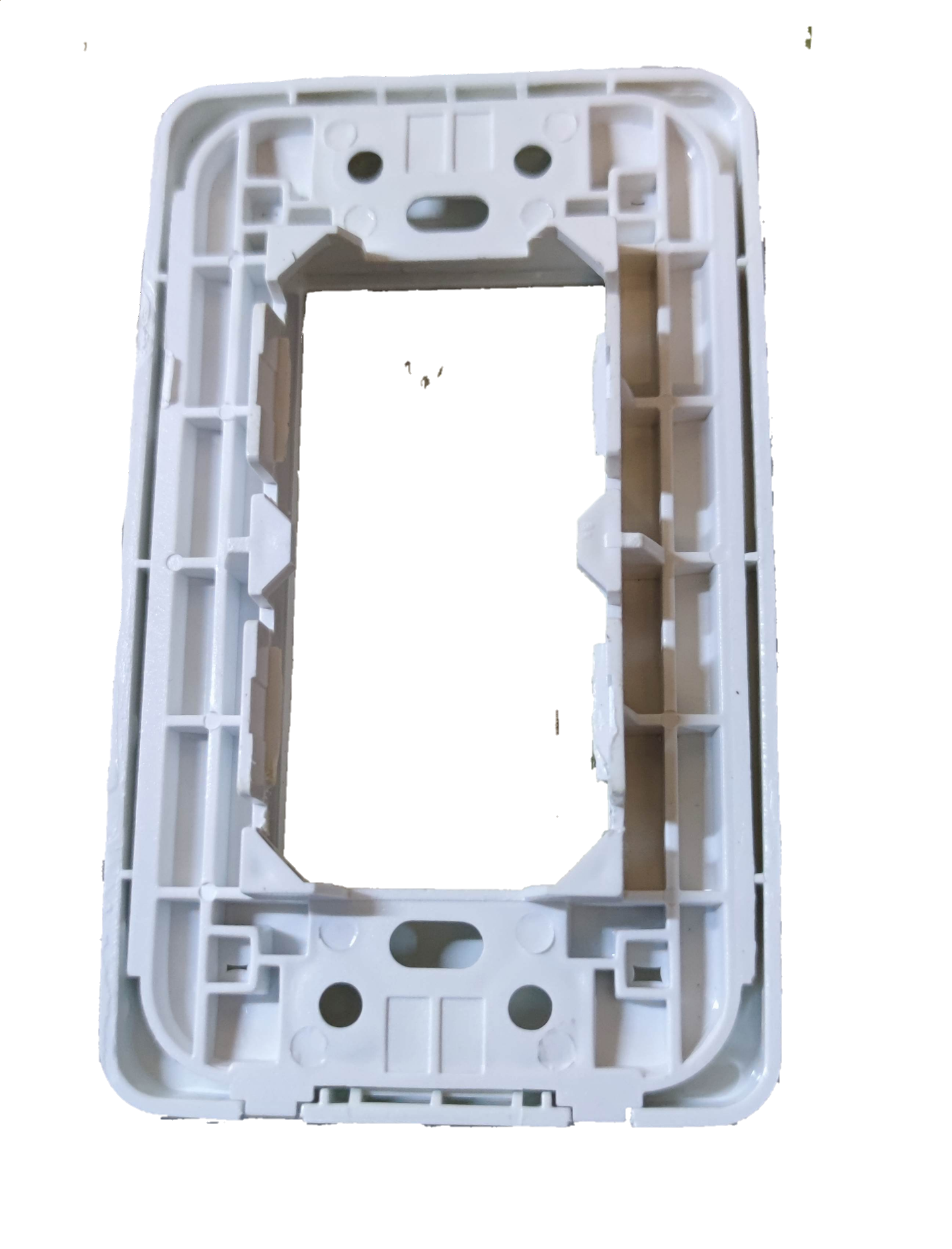Surer 3 Gang Plate Modern Series white plastic frame for power points switches and plugs