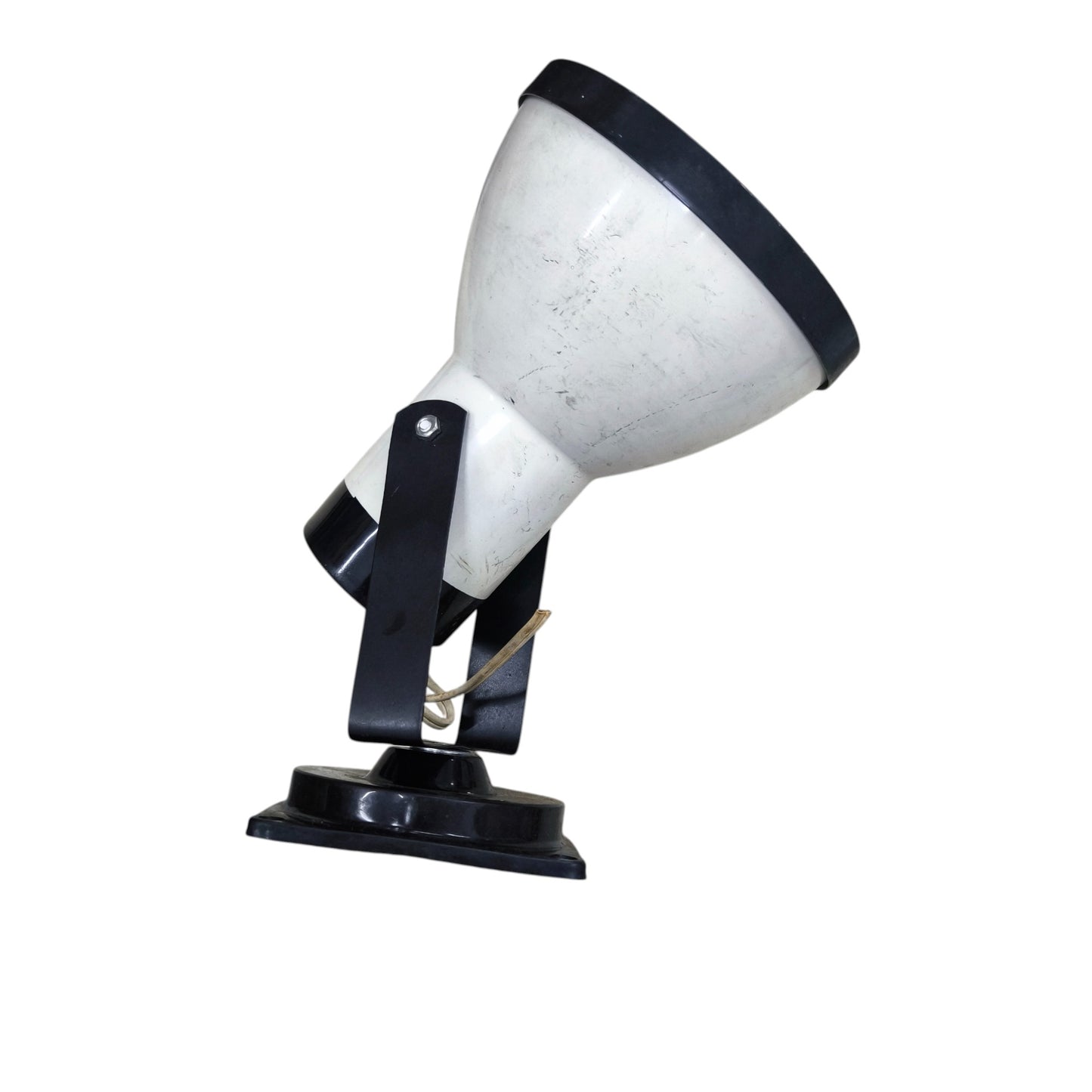 14cm Spot Light Holder White with Black Boarder E27 100W Max 6 Inches