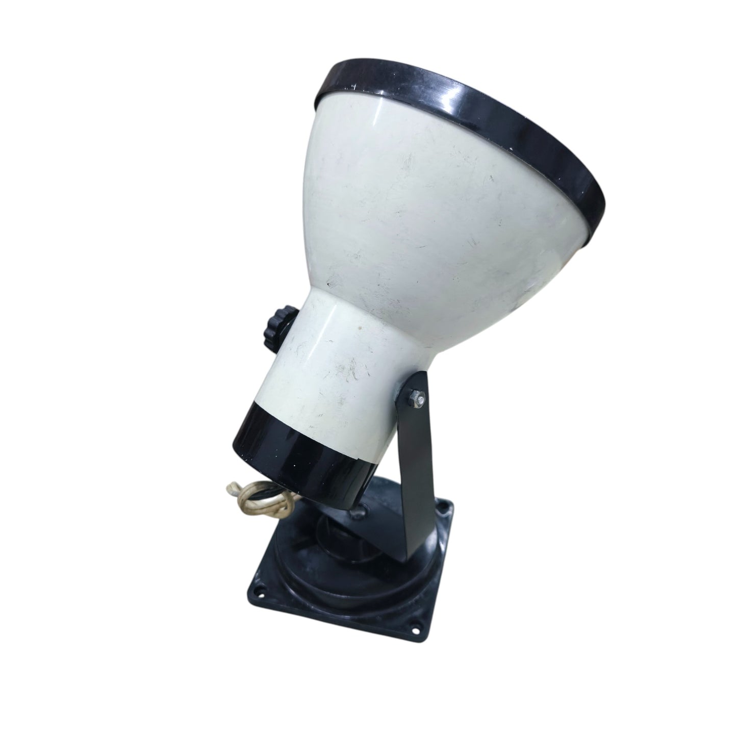 14cm Spot Light Holder White with Black Boarder E27 100W Max 6 Inches