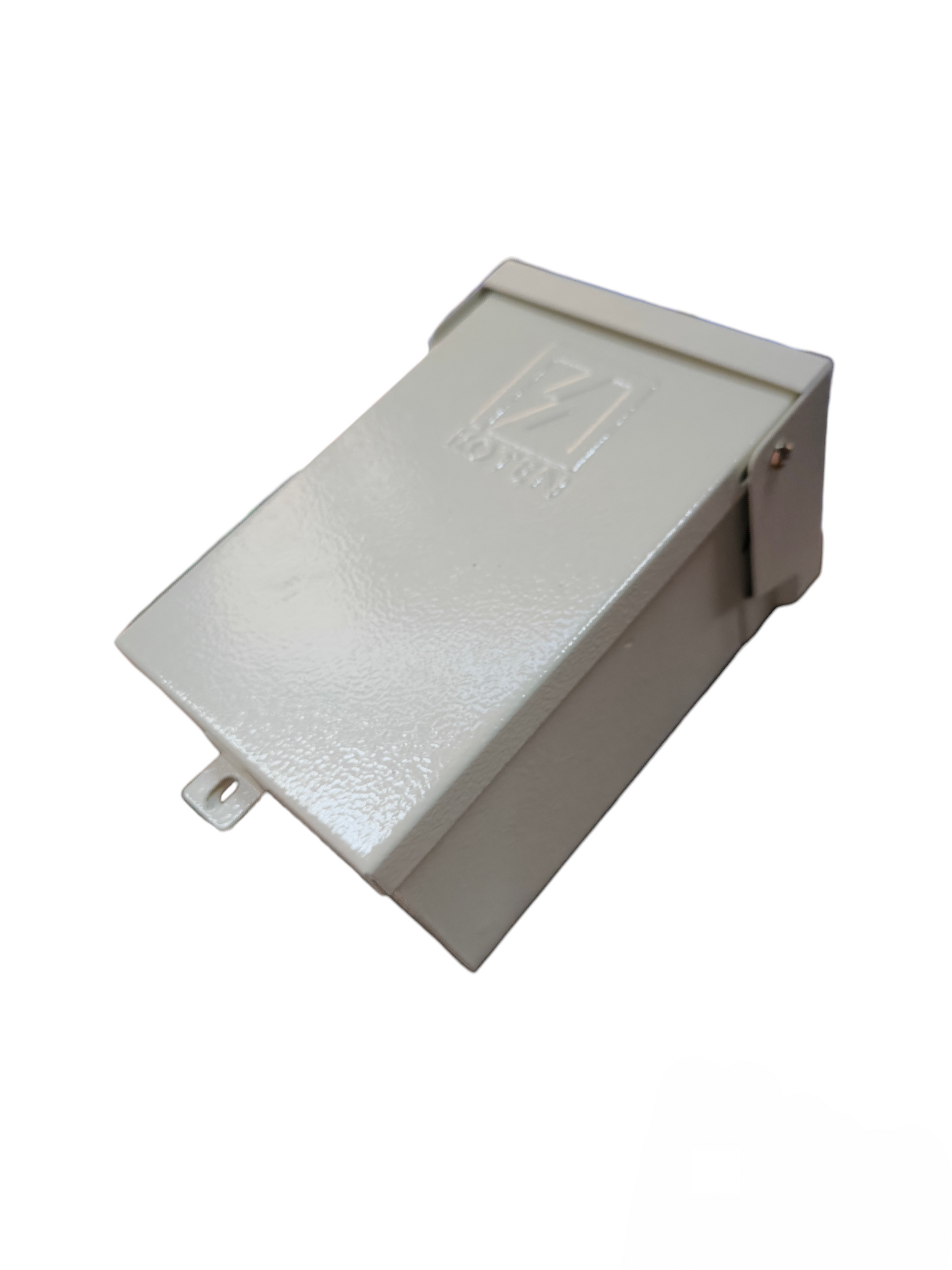 Koten Miniature Circuit Breaker 3Pole enclosure cover in gray metal for electrical circuitry