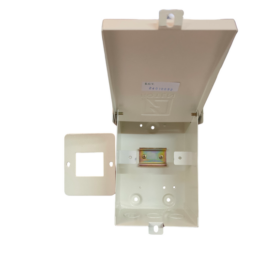 Koten electrical enclosure box for Miniature Circuit Breaker 3Pole with open lid and mounting bracket