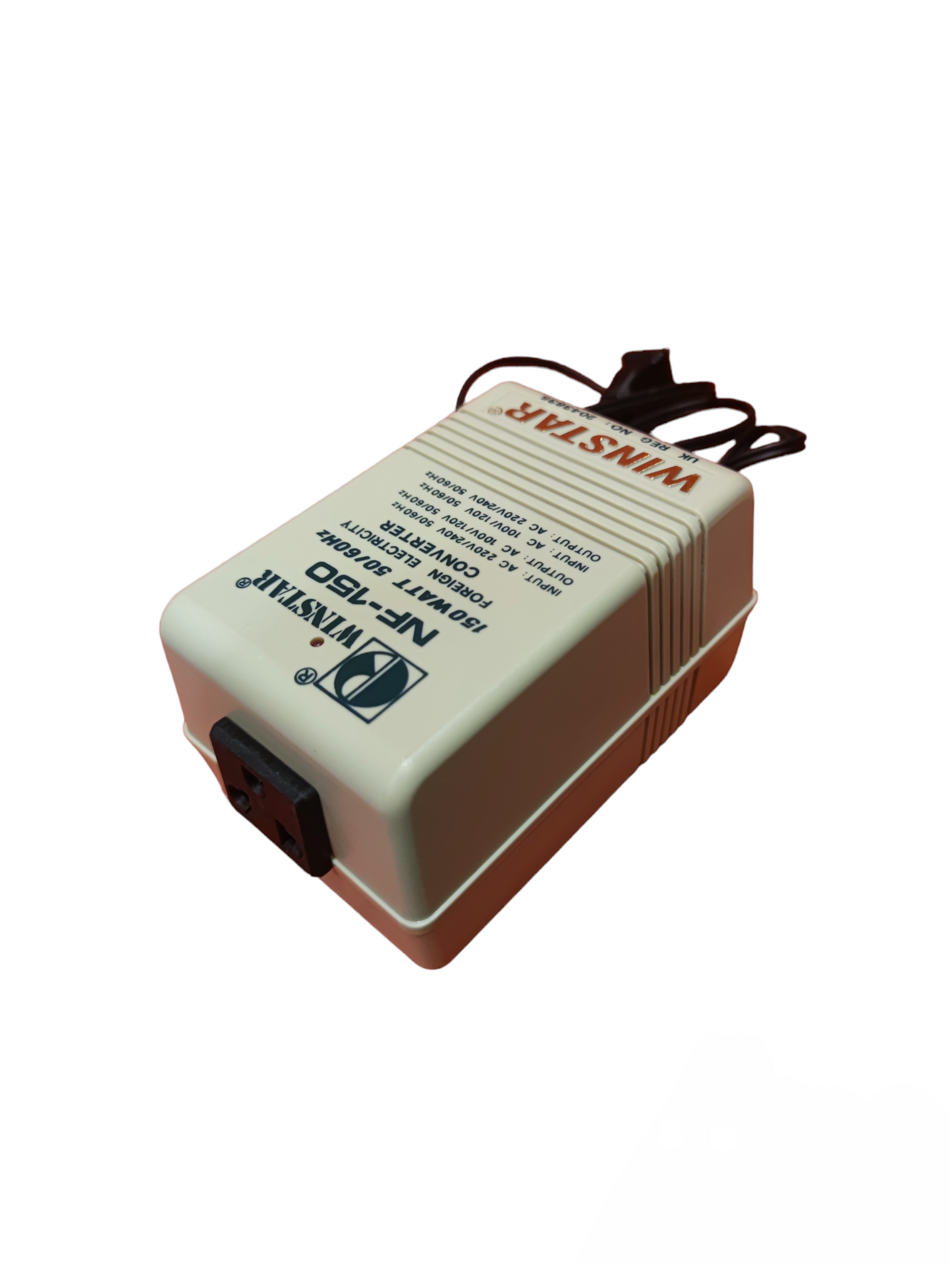 Winstar 150W Transformer 220V - 110V for door chimes and bells with compact design