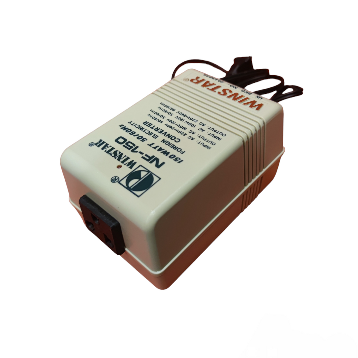 Winstar 150W Transformer 220V - 110V for door chimes and bells with compact design