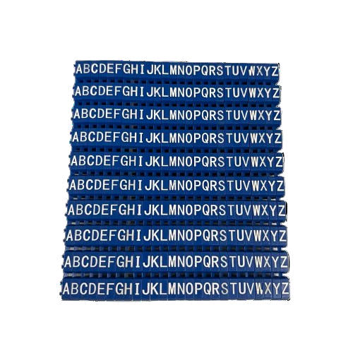 Grippes blue alphabet letter strips AZ cable markers for electrical wires for wire identification