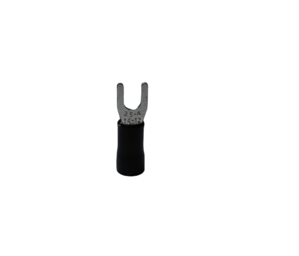 Y Terminal 5.5mm YBB-8 electrical connector with insulated black sleeve for circuitry parts