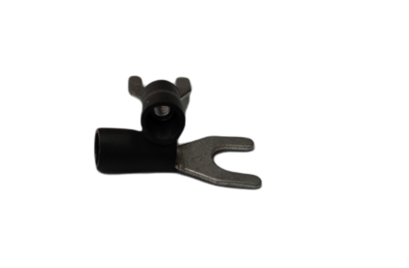 Y Terminal With Insulation 5.5mm electrical connector part with black insulating cover