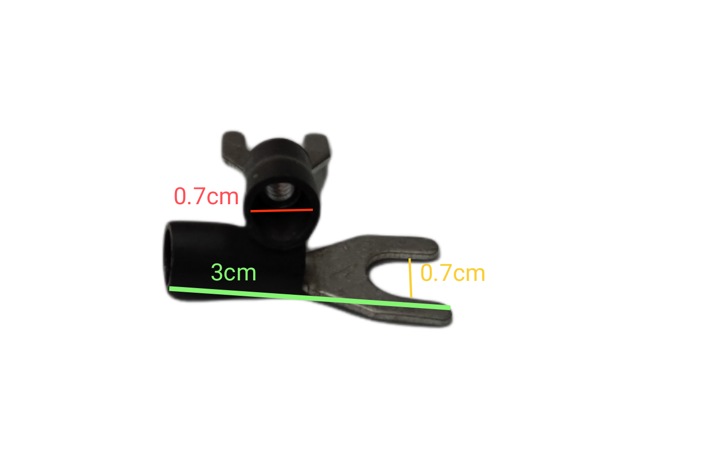 Y Terminal With Insulation 5.5mm electrical connector part from China with black insulation and metal terminal