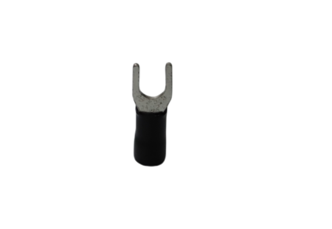 Y Terminal With Insulation 5.5mm electrical connector part with black insulated grip