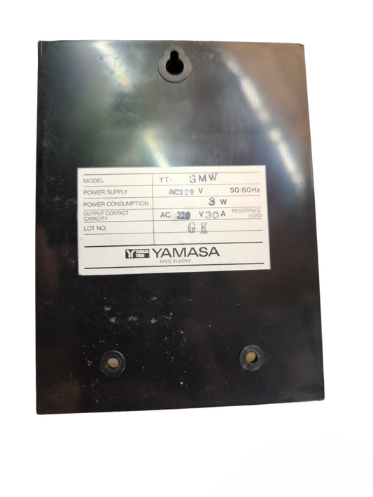 Yamasa 24 Hour Programable Timer 3A 220V black plastic casing with model and power details label