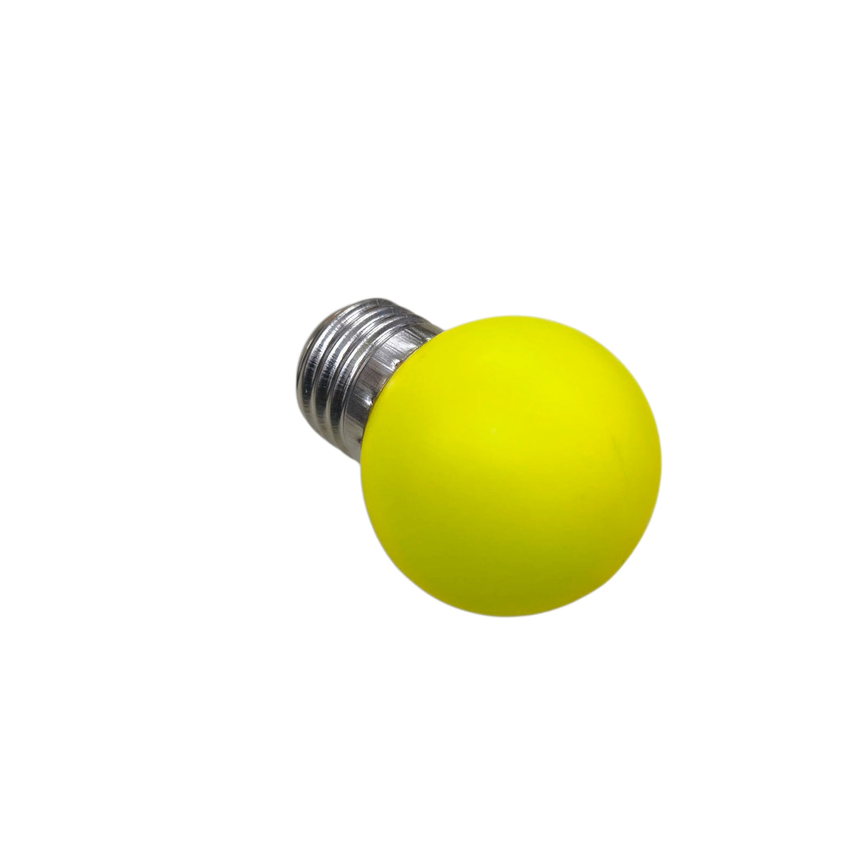 Denko yellow LED ping pong bulb E27 with a vibrant yellow color for decorative lighting