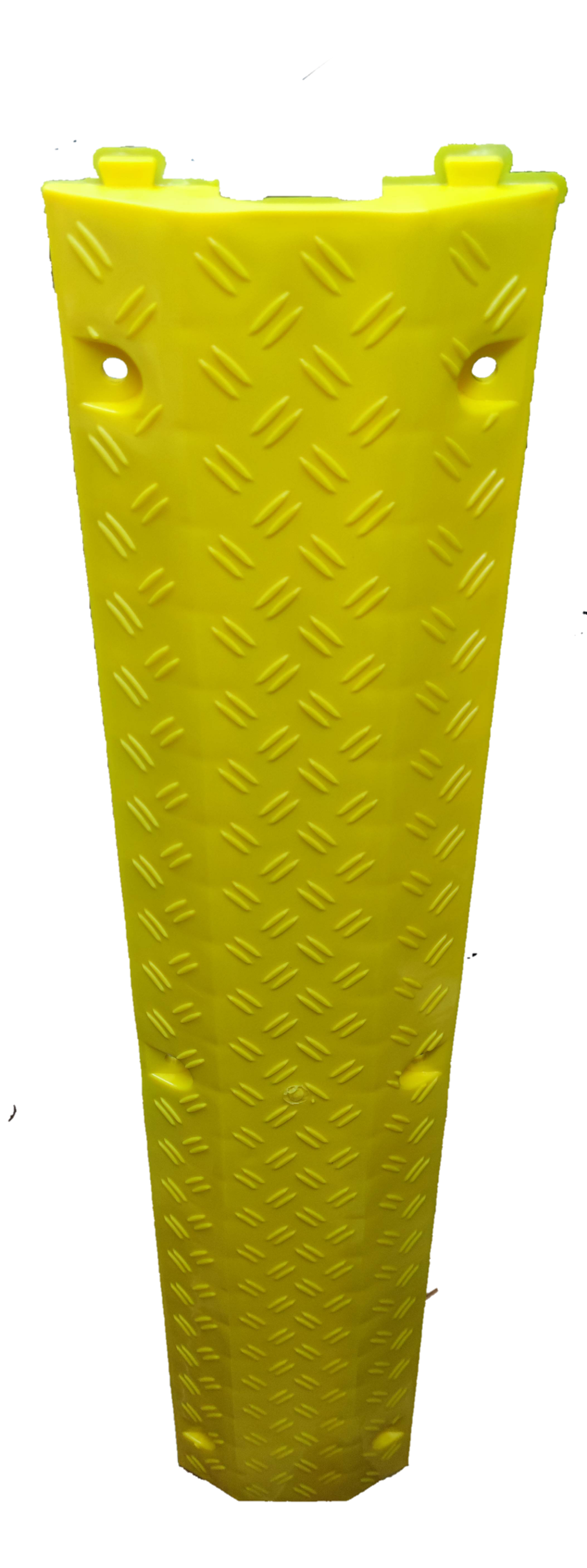 Grippes yellow Ramp Cable Protector 1 Channel with textured surface for cable management