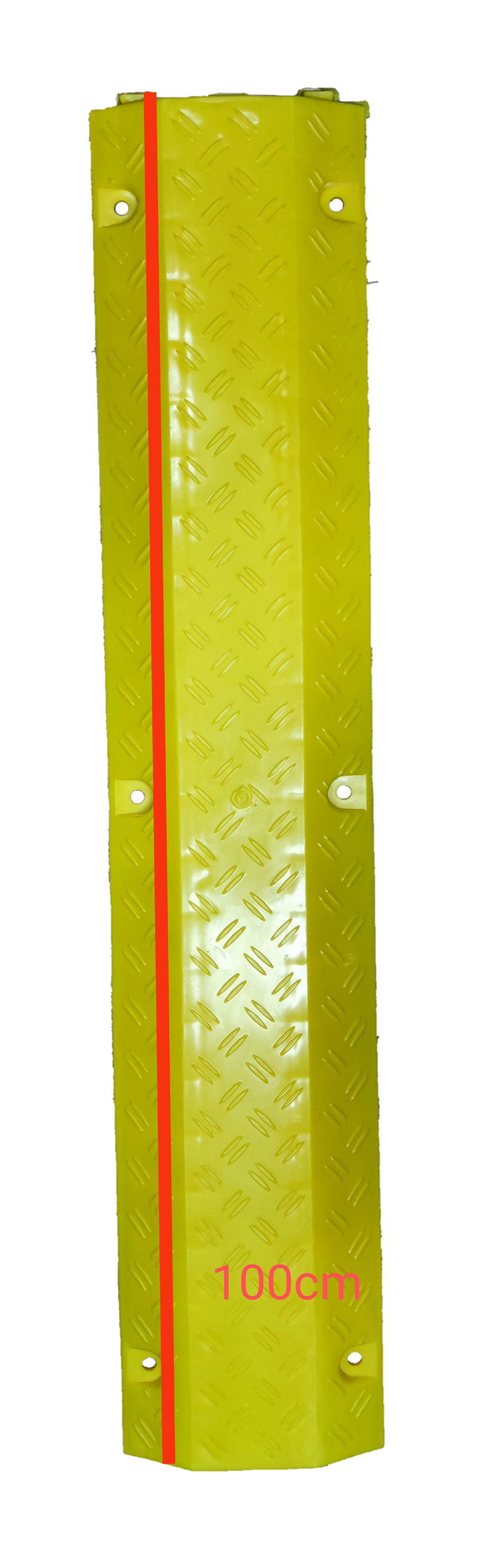 Grippes Ramp Cable Protector 1 Channel in bright yellow with 100cm length for cable management