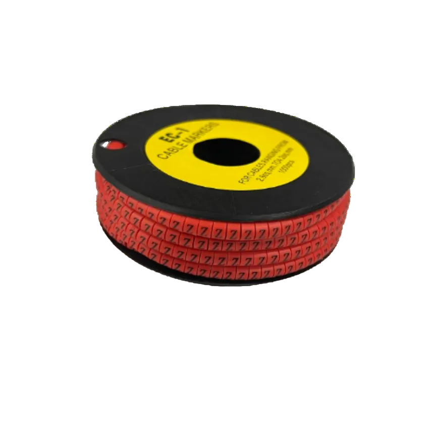 Grippes cable management Z Marker Red 2.6mm to 4.2mm 1000pcs spool with red markers for cables