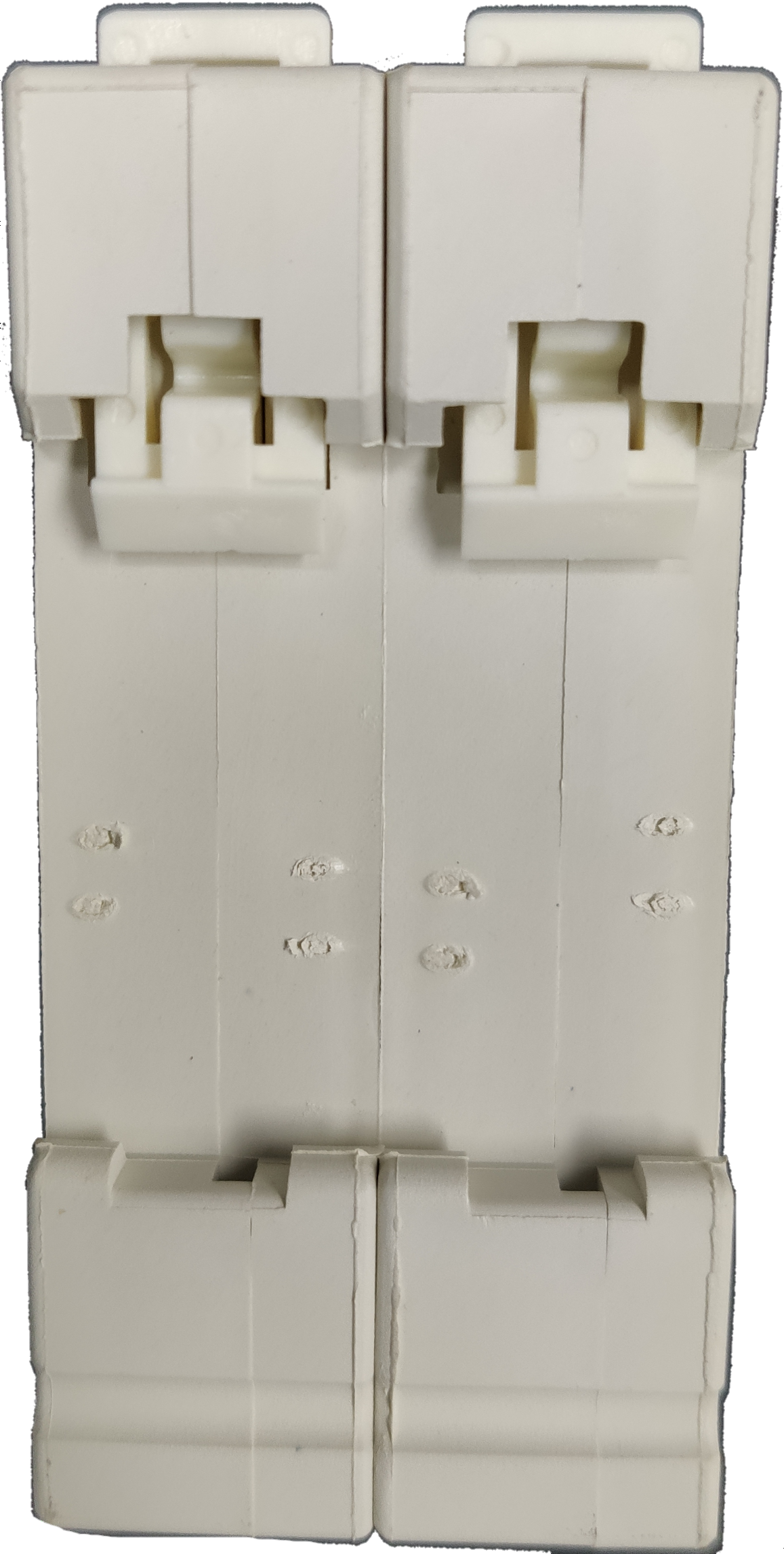 ZwitseRise 60A Miniature Circuit Breaker 48V DC white electrical component with dual switches
