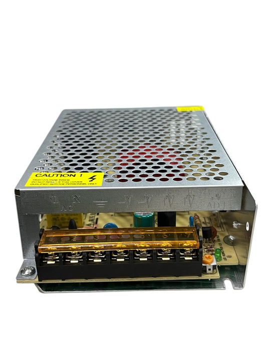 ZwitseRise Power Supply 24V 5A with perforated metal casing and terminal block connections