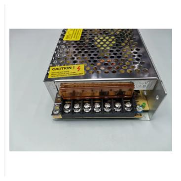 ZwitseRise Power Supply 24V 5A metal casing with terminal connectors and caution label