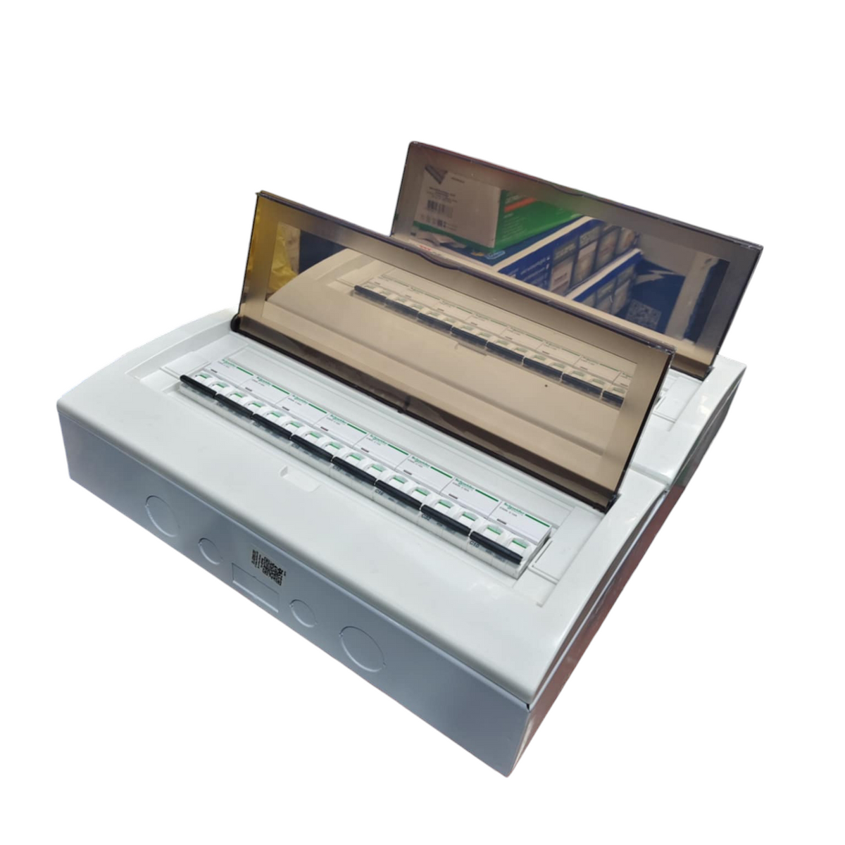 32 Ways Surface Type Panel Box ZY by Schneider and ZY with transparent cover and multiple circuit breakers