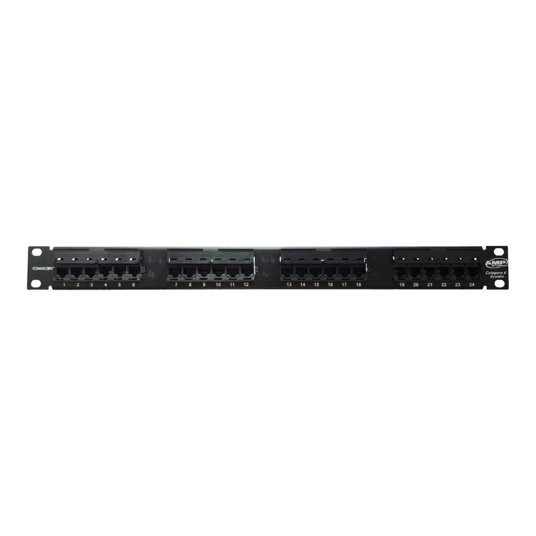 AMP Cat6 24 Port Patch Panel 1U Terminal for Network Access Points
