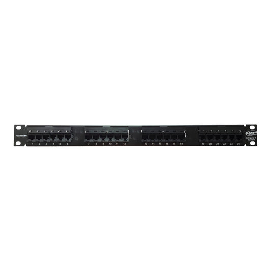 AMP Cat6 24 Port Patch Panel 1U Terminal for Network Access Points