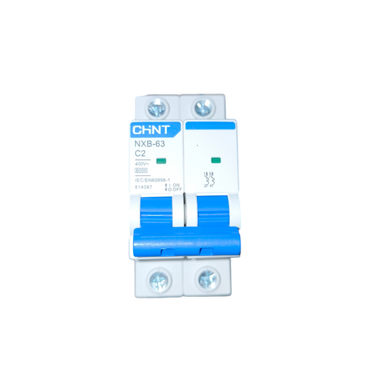 Chint 2A Miniature Circuit Breaker 6KAIC 220V NXB-63 C2