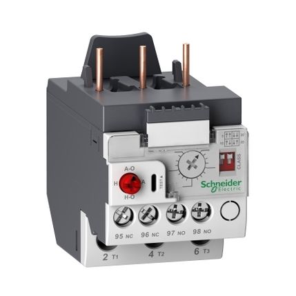 Thermal overload relay for motors by Schneider Electric protecting electric motors from overcurrents