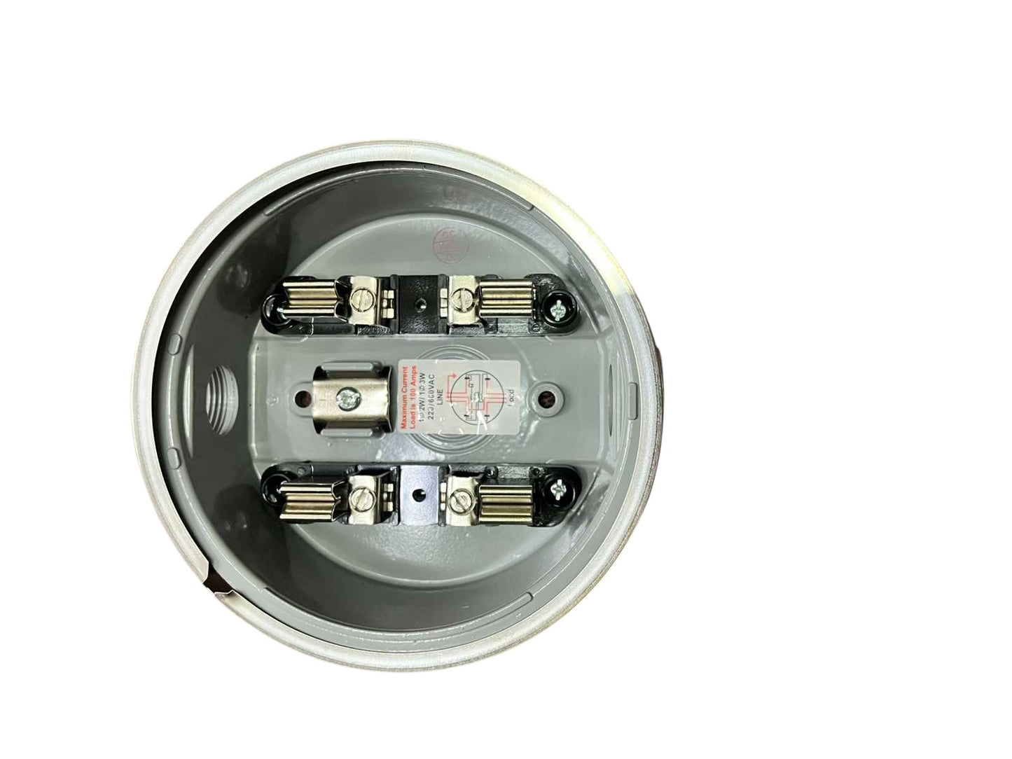 Cirtech Round Meter Base 1", Electrical Meter Base, KWH Meter base 1" Hub Size