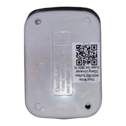 Omni 2 Gang Universal Outlet  Extension Outlet Surface Type Outlet WSO-002