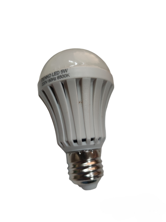 Denko 5W Capacitance Bulb E27 220V Available in Warm White or Daylight have a 1 mins standby operation after no electricity