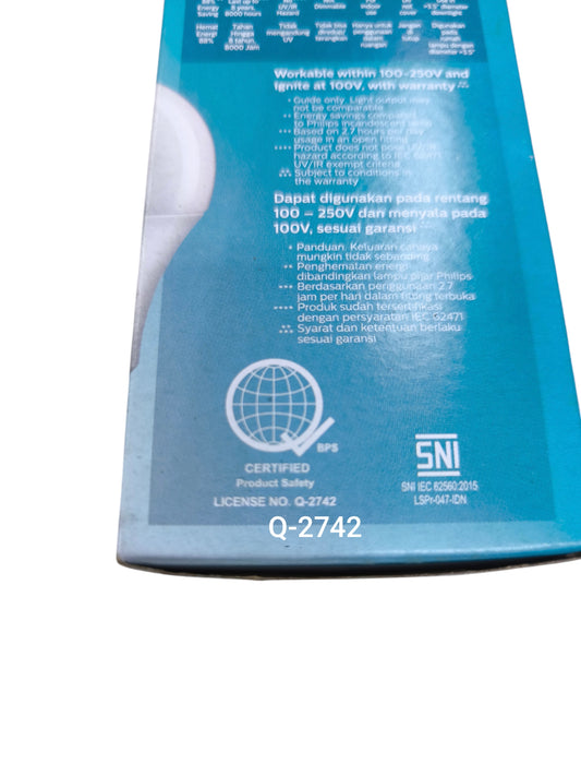 Philips 11W LED Bulb E27 220V 6500K Daylight