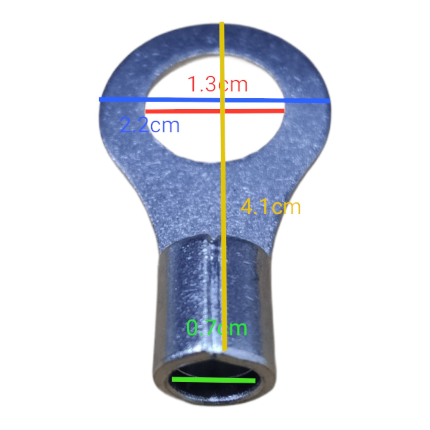 local Terminal Lugs Ring Type Without Insulation 14mm (4Pcs + 4Pcs Free) , Ring Terminal Lugs,  Round Terminal Lugs