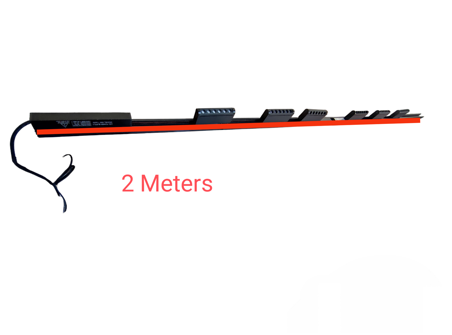 LED Magnetic Track Light 2 Meters 26mm Magnetic Track with 6pcs 6W LED Rotary Grille Track Light 220V Daylight 6500K ( ILLUMIQ TERRA) Series 20