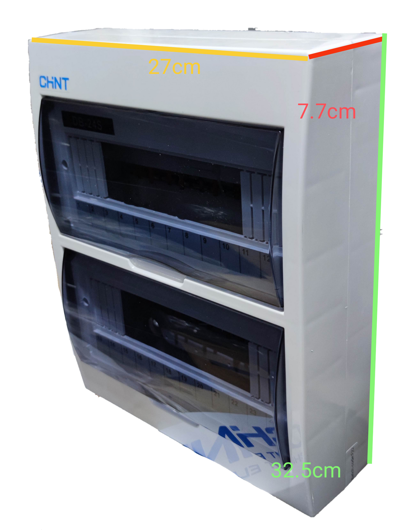 Chint 24 Ways Surface Type Distribution Panel For Miniature Circuit Breaker with Bus Bar , 24 Way Surface type Panel Board