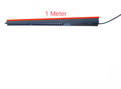 Magnetic Track Light 1 Meter 50mm with 2Pcs 18W LED Grille Track Light 220V Daylight 6500K ( ILLUMIQ TERRA)