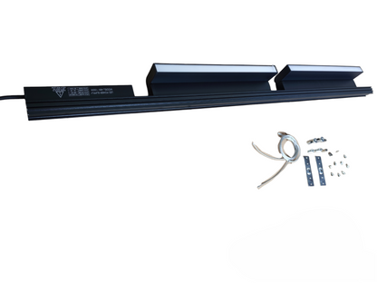 Magnetic Track Light 1 Meter 26mm with 2pcs 18W LED Foldable Flood Track Light 220V Daylight 6500K ( ILLUMIQ TERRA)