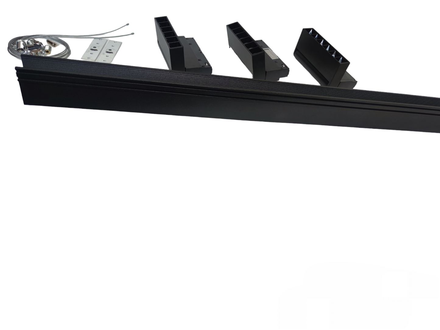 ILLUMIQ TERRA Magnetic Track Light 1 Meter 50mm with 3pcs 6W LED Foldable Grille Track Light Warm White 3000K 220V