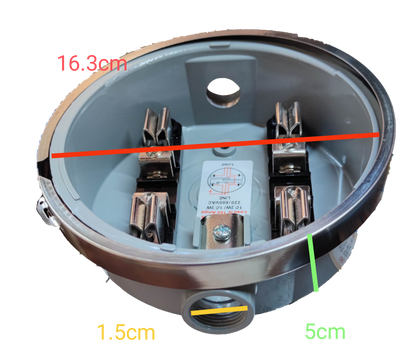 Cirtech Round Meter Base 1/2 ", Electrical Meter Base, KWH Meter Base 4 Jaws