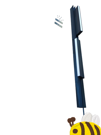 ILLUMIQ TERRA Magnetic Track Light 1 Meter 50mm with 2pcs 18W LED Foldable Flood Track Light Daylight 6500K 220V