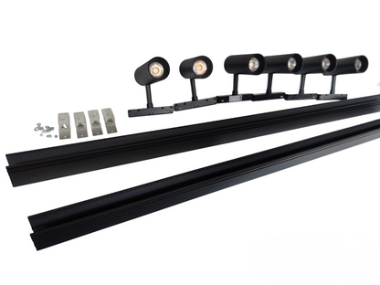 ILLUMIQ TERRA LED Magnetic Track Light 2 Meters 50mm with 6pcs 12W LED Spot Track Light Cool White 4000K 220V Series 20