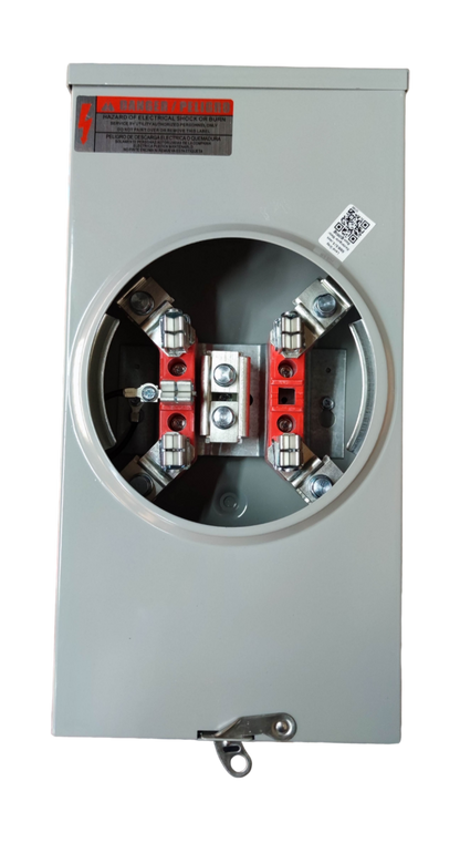 Cirtech Rectangular Meter Base 2 Inch Hub 5 Jaws Max 200A KWH Meter Base