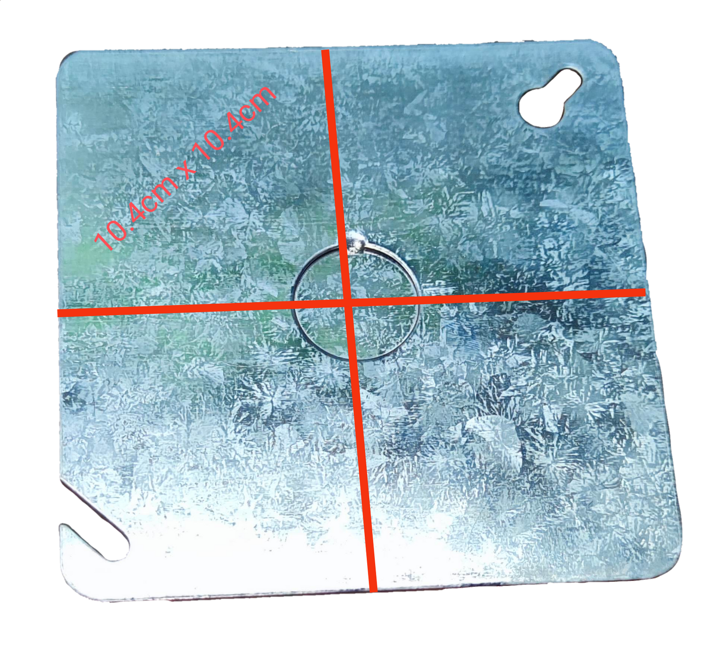 Royu 4" x 4" Metal Cover REMUB04A, 1mm Thickness AWG 18 Junction Box Cover Metal