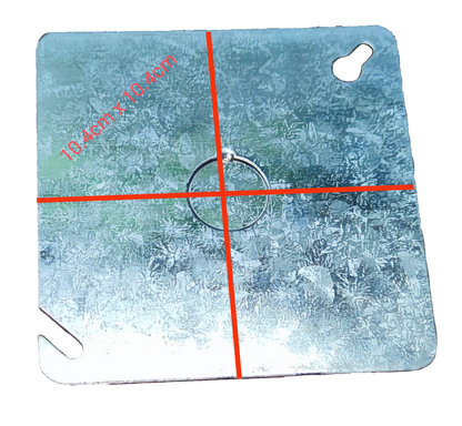 Royu 4" x 4" Metal Cover REMUB04A, 1mm Thickness AWG 18 Junction Box Cover Metal