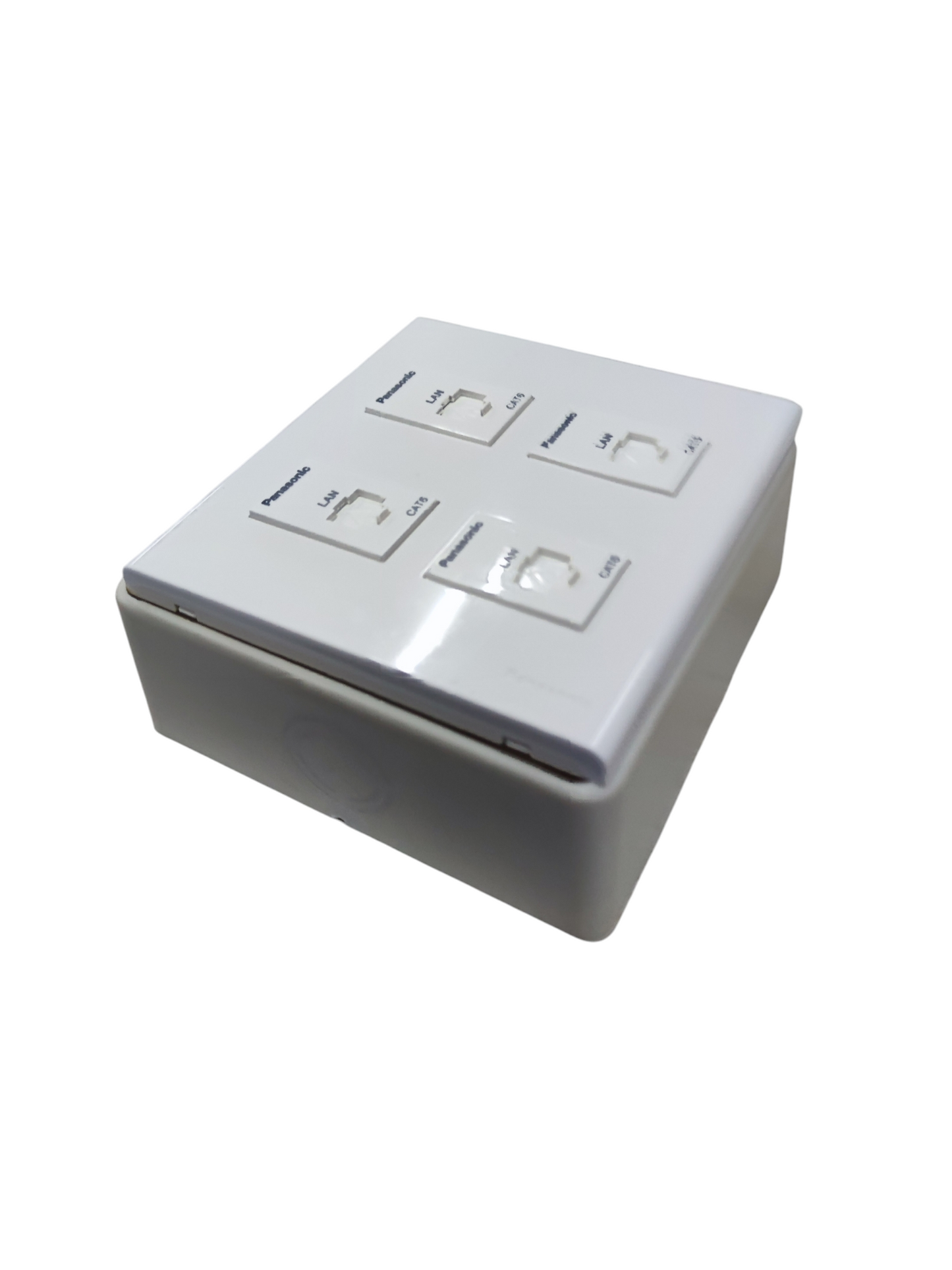 Panasonic 4 Gang CAT6 Data Outlet Wide Series WEG6804+(4XWEG24886)+Utility Box
