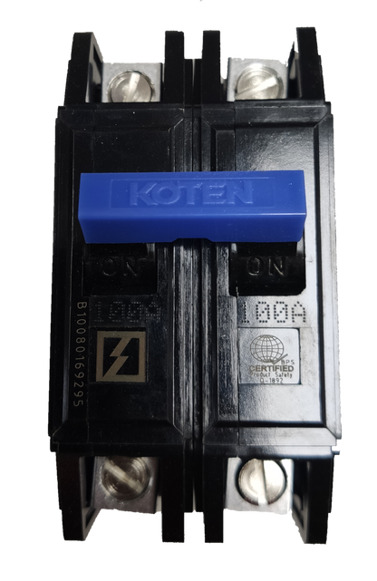 Koten 100A 2P 10 KAIC 220V Circuit Breaker Bolt On HPH