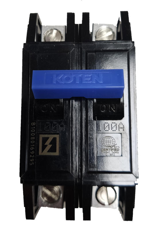 Koten 100A 2P 10 KAIC 220V Circuit Breaker Bolt On HPH